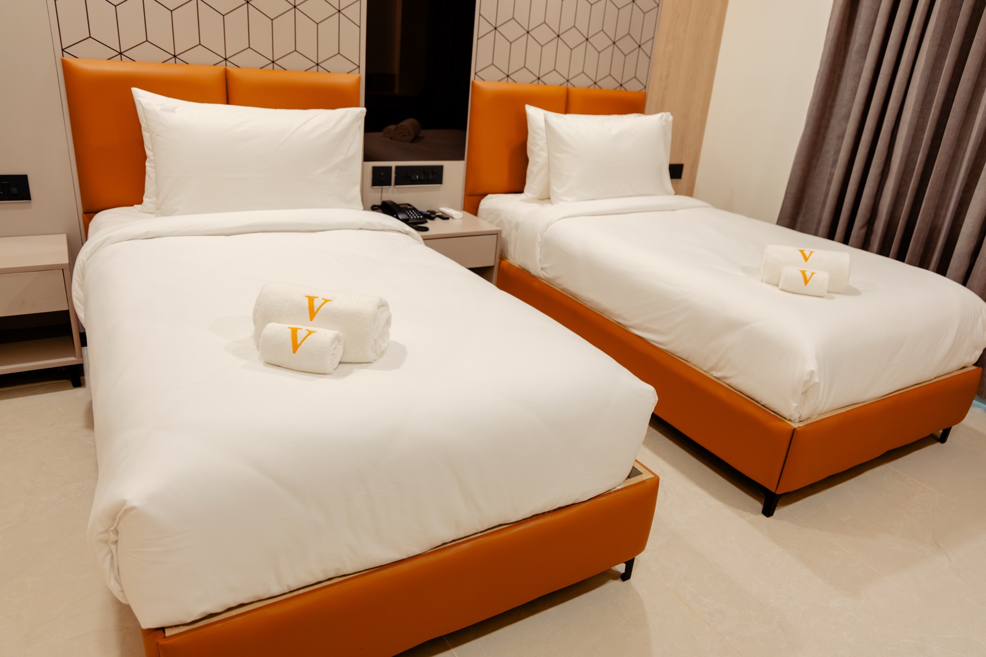 Superior Twin Room at Hotel V Kondapur